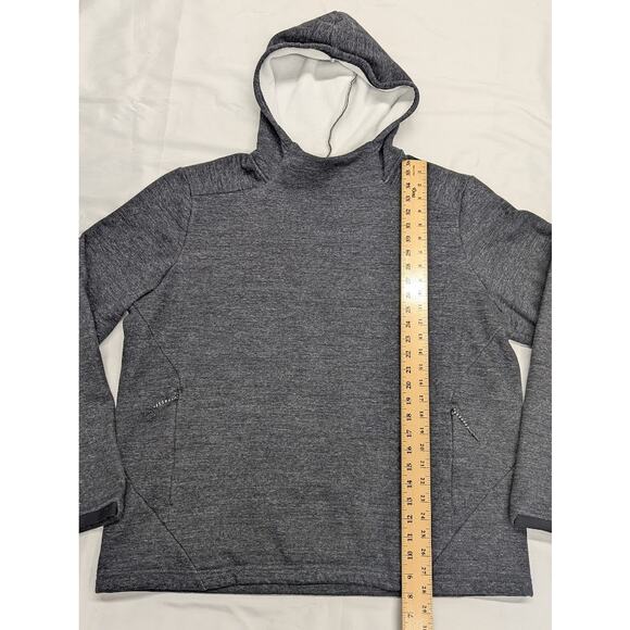 FLX Men's Size XXL Gray Heather Fleece Active/Outdoor Pullover Hoodie - Picture 3 of 6